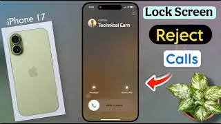 How to Reject an Incoming Call From Lock Screen on iPhone 17 | iphone 17 Answer & Reject Calls