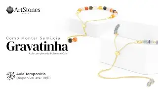 Colar e Pulseira Gravatinha - Aula de Montagem ArtStones