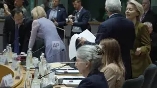 EU holds leaders meeting in Brussels expected to sign joint statement backing Ukraine