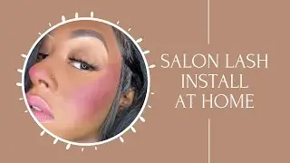 SALON LASHES AT HOME USING @Linslashdesign
