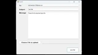 College Project.. Sending Mail through code windows form(.net framework) c# language