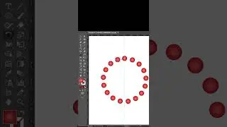How to repeat an object easily in illustrator #shorts