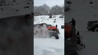 Wrangler Rubicon on Journey Claw MT 40 Inch Tires in Snow