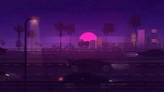 California Synthwave Chillwave | short animation