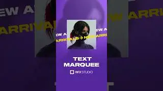 Text Marquee in Wix Studio