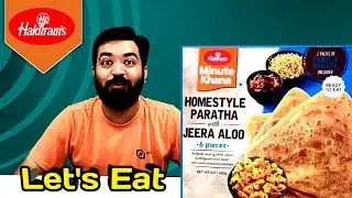 Trying Haldiram Homestyle Paratha With Jeera Aloo | Haldiram's Frozen Food Review |