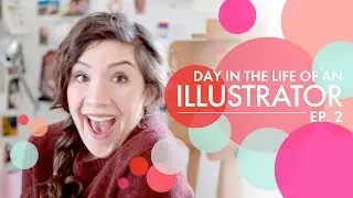 Day in the Life of an Illustrator | Episode 2 | Painting, Etsy, Thank Yous and Stamp Collecting