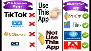 Best Safe Alternative Apps For Chinese Apps - tiktok, ucbrowser,shareit, camscanner alternative