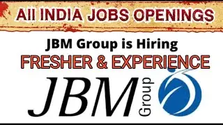 #JBM #GROUP #JOBS #OPENINGS JBM Group job vacancy 2022 #JBM #recruitment #process JBM Group #HR