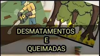 Aula sobre Desmatamento e queimadas para crian&ccedil;as .