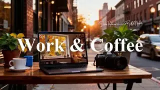 Sunset Calm Sleep Jazz в уютной атмосфере уличного кафе для глубокой релаксации и отдыха