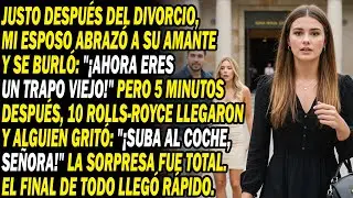 Tras Divorcio, Exmarido Abraza Amante Y Grita ¡Harapo! 5min Después, Mi Identidad Real Los Arruina.