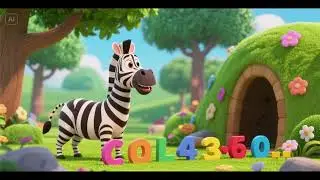 Zebra&rsquo;s Color Counting Adventure 🦓🌈🔢 | Nursery Rhymes & Kids Songs
