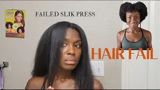 straightening my 4a 4b 4c high porosity natural hair (fail)