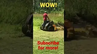 Dominating tall grass with the new WRIGHT ZK 72 INCH STANDER with dual tweels!