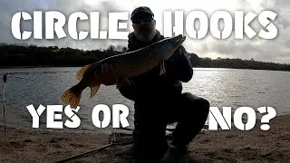 Pike fishing with single circle hooks might take some getting used to...