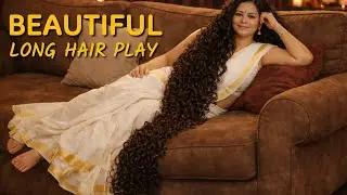 Best Long Hair Play by Beautiful Long Hair Indian Women 15