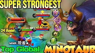 MINOTAUR BEST BUILD IN 2022 | TOP GLOBAL MINOTAUR ᴍɴʀ.陸遙★ - MOBILE LEGENDS
