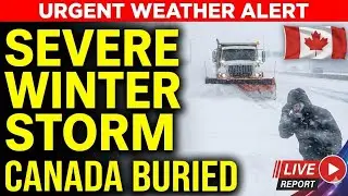 Watching Storm from 🇵🇰🇨🇦 Toronto Canada ❄Severe Winter Storm ❄Life in Canada