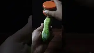 Peeling a Cucumber 🥒 with a unique peeler | food tool #peeler #shorts #foodtool