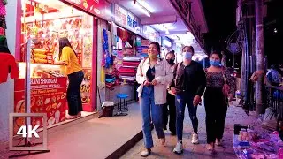 Nightlife in New Road, Kathmandu, Nepal - 3D AUDIO | ASMR Binaural City Sounds | 4K Walking Tour