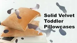 Zippered Velvet Toddler Pillowcases, Luxury Travel Solid Color Pillow Covers, 13 x 18 Inches