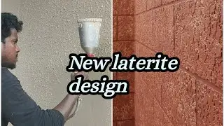 Texture putty gun laterite design / painting