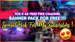Top 5 Free Fire Channel Banner Template Pack For Free !!! | Special Pack | Parth Tutoditz