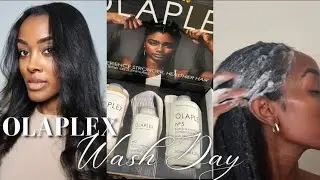 Olaplex Wash Day | Relaxed Hair | Olaplex Hair Perfector, Shampoo & Conditioner