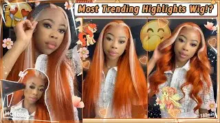 🍂Custom Precolor Hair Review |&nbsp;Ginger Blonde + Lace Front Wig Install Ft.#ULAHAIR