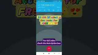 Free WhatsApp account 🫣🫣😱😱😱😱 