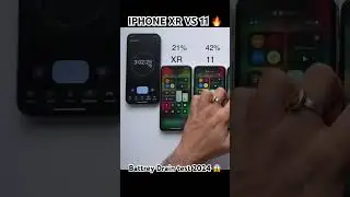 Iphone 11 vs xr battrey drain test 2023 /2024 #iphone #technology #apple #iphone11vsiphonexr #pubg