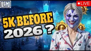 5K BEFORE 2026? 😱 BGMI LIVE GRIND | ROAD TO 5,000 SUBS