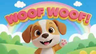 Hello Doggy Woof Woof 🐶 | Fun Animal Rhyme for Kids