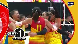 F2 vs. Army Set 1 highlights | 2022 PVL Open Conference