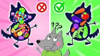 No More Candy, Wolfoo! Yes Yes Stay Healthy And Eat Vegetables - Healthy Habits | Pug Family