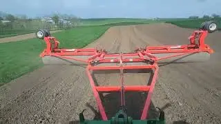 Running the Riteway Landroller across the fields