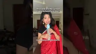 That one anchor girl in every school function 🥲🫠