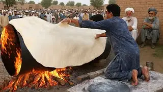 World&rsquo;s Biggest Roti? 14-Foot Drum &ndash; Only in Pakistan! Massive Roti Making Near Afghanistan Border