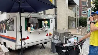 Cats in buggy and dad get beer🍺 お散歩猫さんパパはビールな午後
