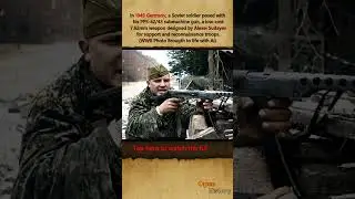 Soviet Soldier with PPS-42/43 | Rare WWII Eastern Front Footage Restored #ww2 #gunfacts #military