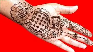 Motif Mehndi sur la main droite | Motif Mehndi simple | Motif Mehndi | Motif Mehndi | Motif c&ocirc;ne
