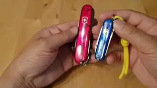 Victorinox Climber pocket knife - restoring the transparent scales and bent tip