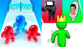 Join Blob Clash 3D VS Giant Rush MAX LEVELS UNLOCKED Gameplay Android,ios