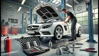 Как вручную закрыть мягкий верх на Mercedes-Benz SL-класса (R231)