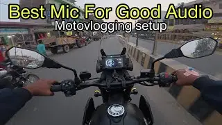 Best Mic For Moto Vlog || Best Motovlogging Setup || Sony ECM LV1 Mic For Dji action 5 pro settings 