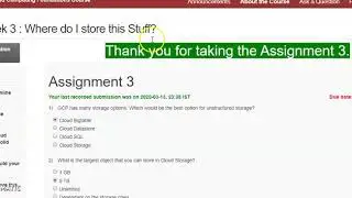 Week 3 Assignment | Google Cloud Computing Foundation (2020)