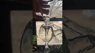 Viktor Schauberger inspired vortex structured water funnel #structuredwater #naturewasmyteacher