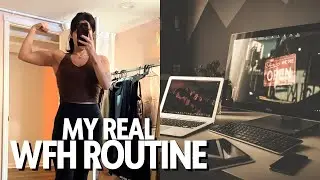 My Real Work - From - Home Routine | Home workout, Productivity & Easy Dinner