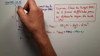 Rayon du cercle inscrit à determiner par un raisonnement subtil